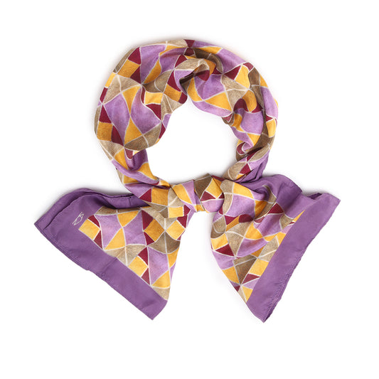 Pure Silk Stole| Maze 17| Mauve