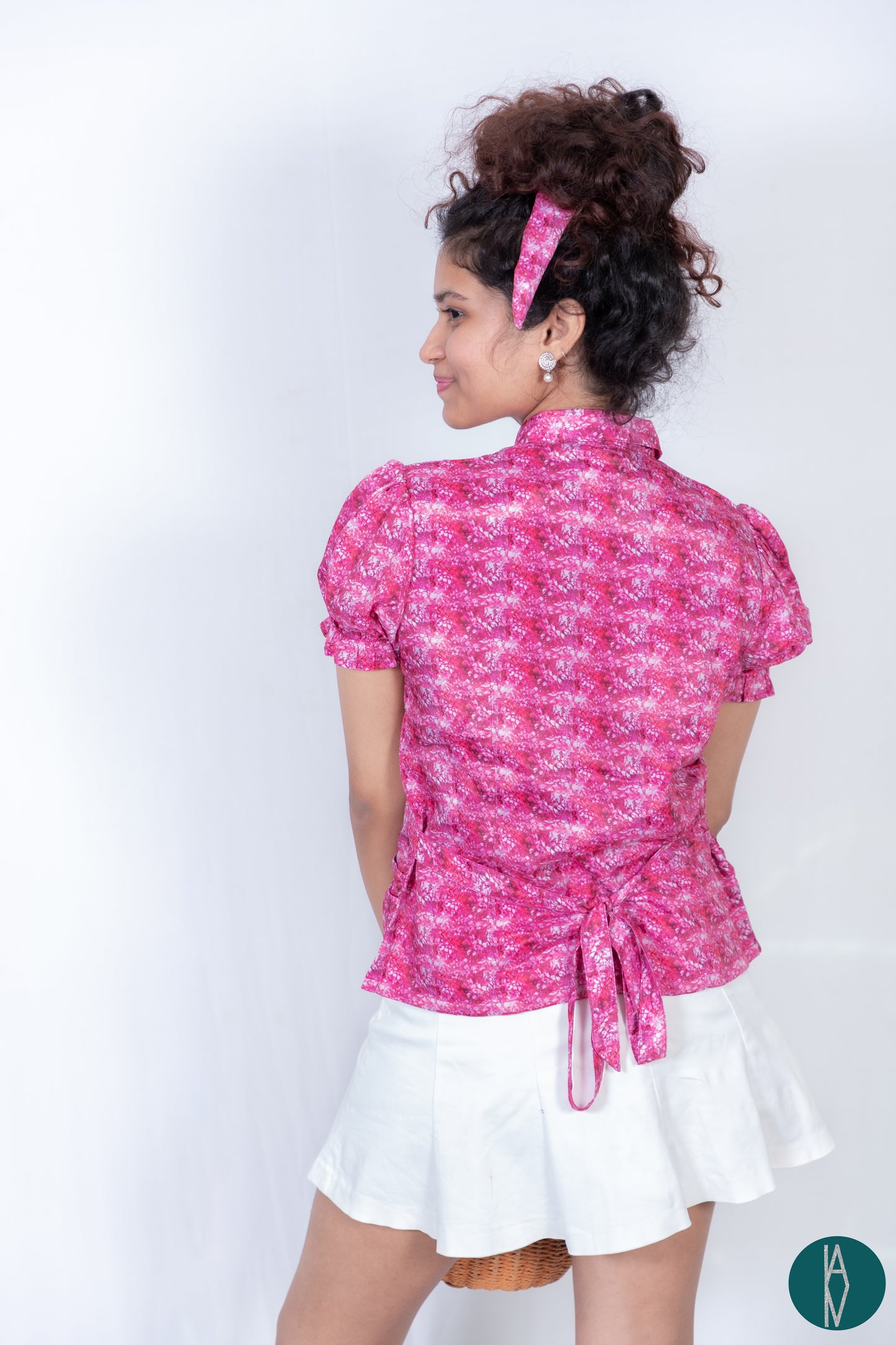 Pink Spring| Collar top
