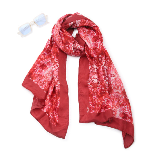 Pure Silk Stole| Pink Spring