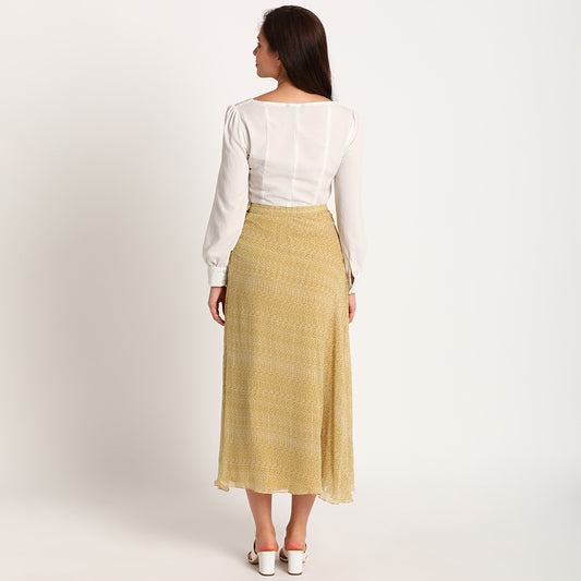 Yellow Doodle| Long skirt