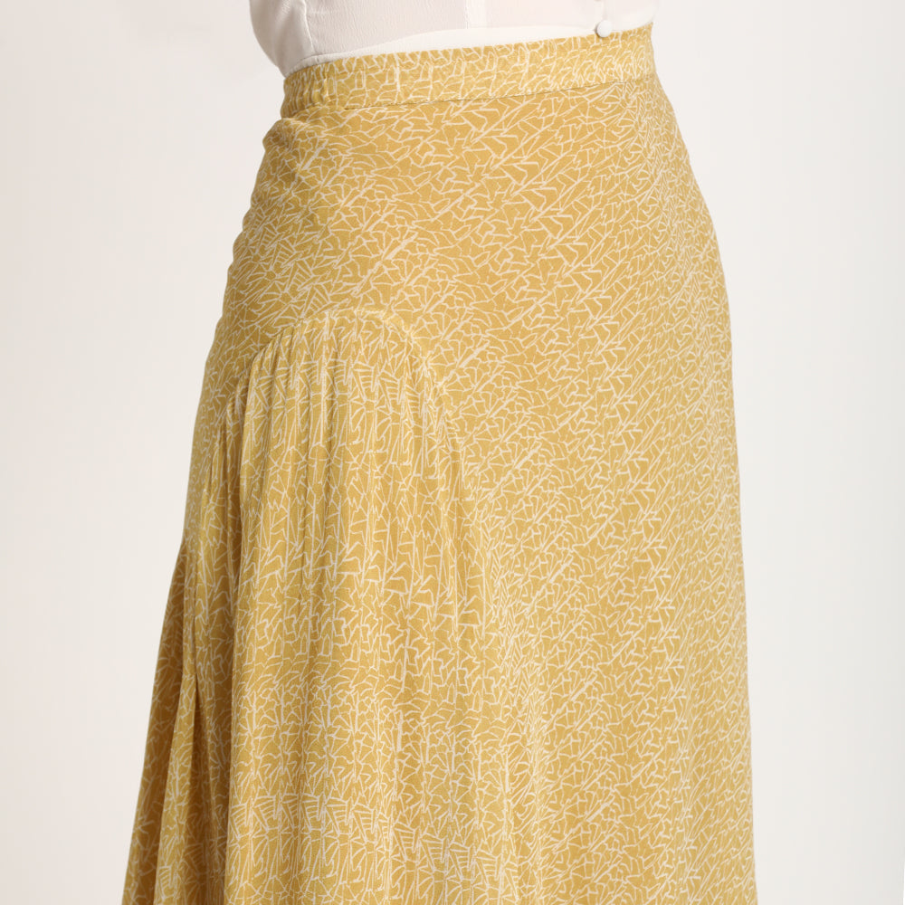 Yellow Doodle| Long skirt