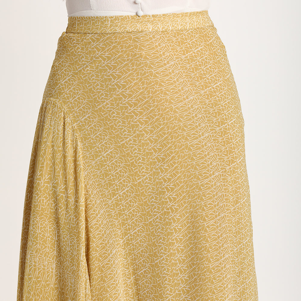 Yellow Doodle| Long skirt