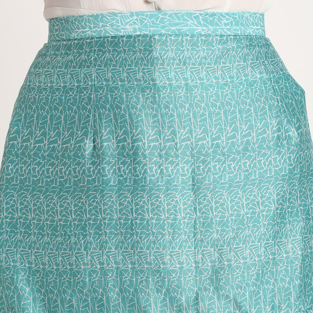 Blue Doodle| Trumpet skirt