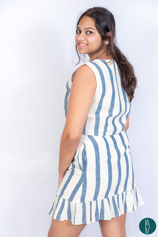 Blue kala cotton| Trumpet skirt